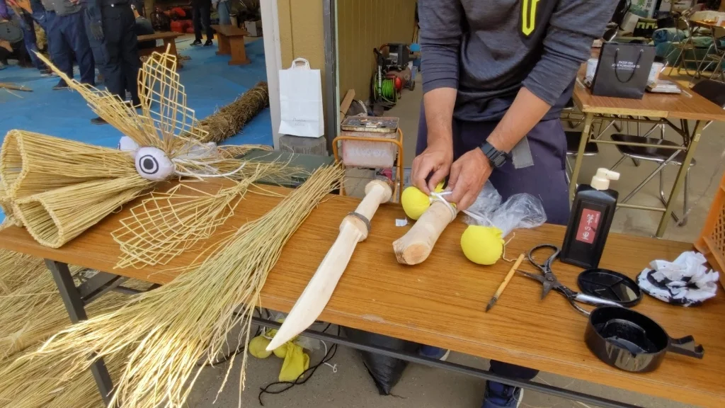 細部の仕上げ作業